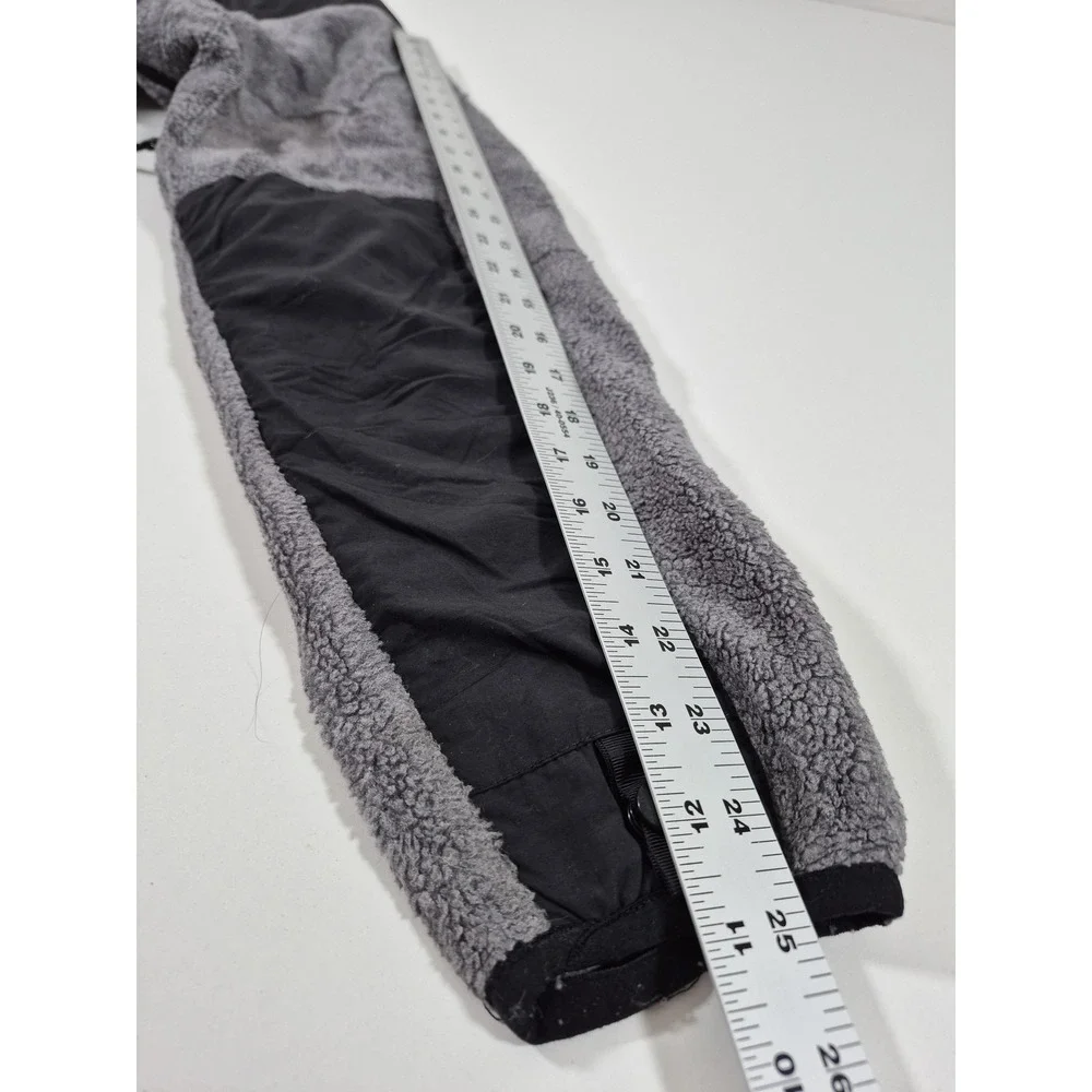 The North Face Denali Jacket Mens Small Gray Black Fleece Full Zip Polartec